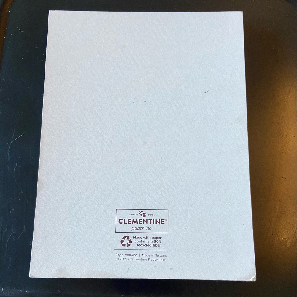 Clementine paper Inc. Health and wellness Tracker notepad, almost brand new - Picture 2 of 3